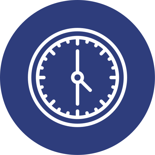 reloj de tiempo Generic color fill icono