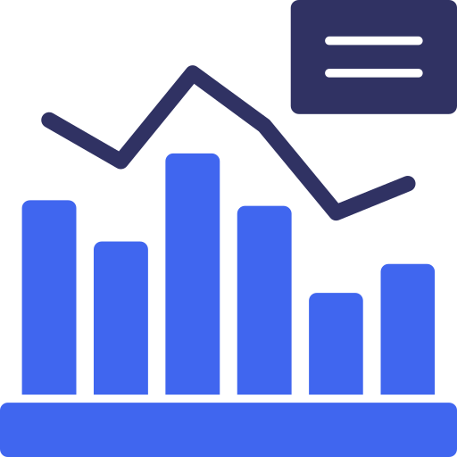 Growth chart Generic color fill icon