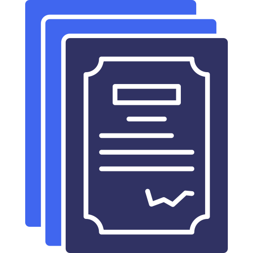 Contract document Generic color fill icon