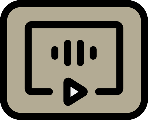 Потоковое видео Generic color lineal-color иконка