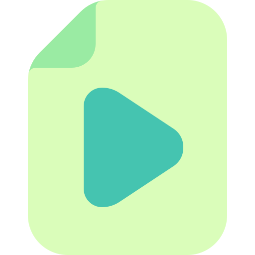 videodatei Generic color fill icon