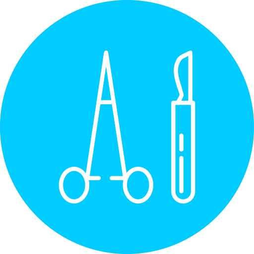 Surgery tools Generic color fill icon