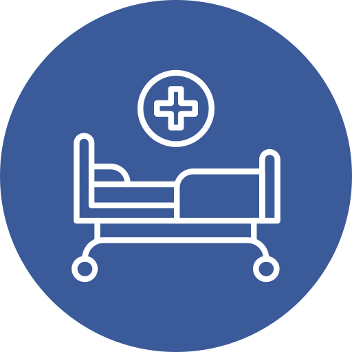 病院用ベッド Generic color fill icon