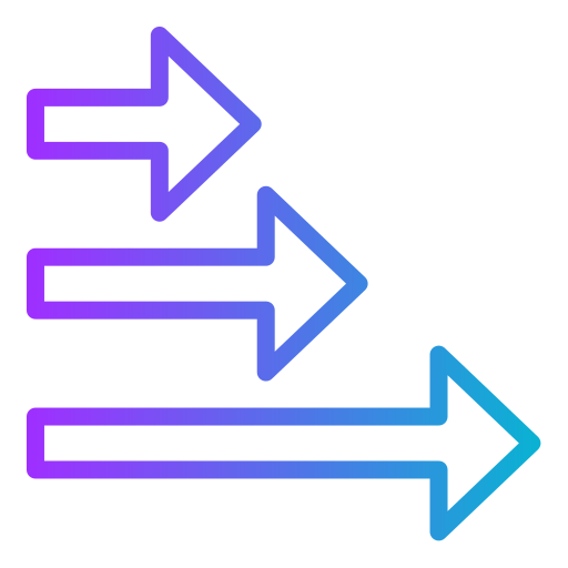 rechter pfeil Generic gradient outline icon