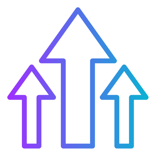 flèche vers le haut Generic gradient outline Icône