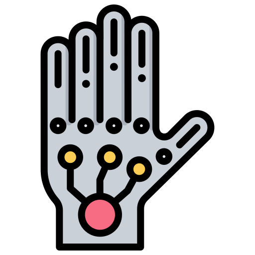 bioniczna ręka Generic color lineal-color ikona