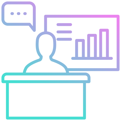 seminarie Generic gradient outline icoon