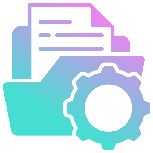 document beheer Generic gradient fill icoon