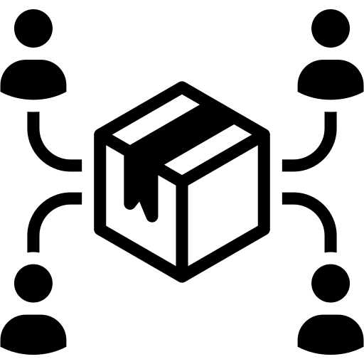 Distribution Generic black fill icon