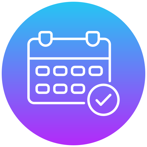 kalender Generic gradient fill icoon