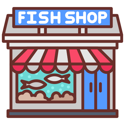 Fish shop Generic color lineal-color icon