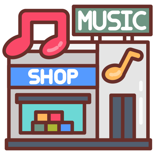 negozio di musica Generic color lineal-color icona