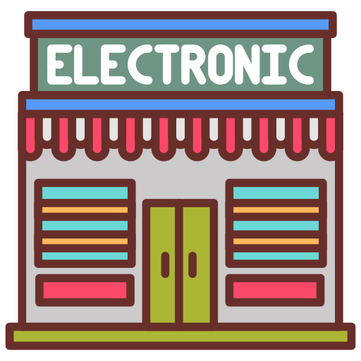 Electronic store Generic color lineal-color icon