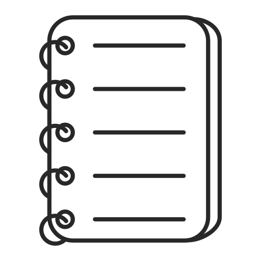 Notebook Generic outline icon