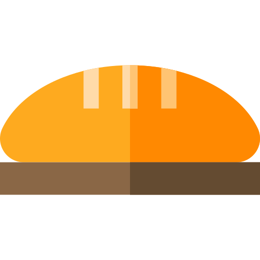 pão Basic Straight Flat Ícone