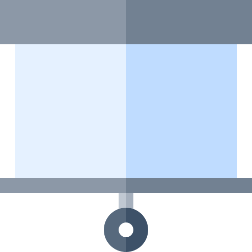 pantalla de proyección Basic Straight Flat icono