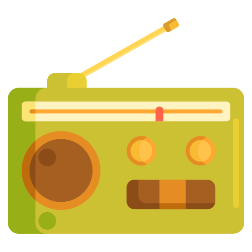 radio Flaticons Flat icono