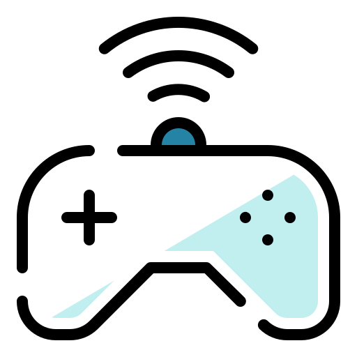 controller di gioco senza fili Generic color lineal-color icona