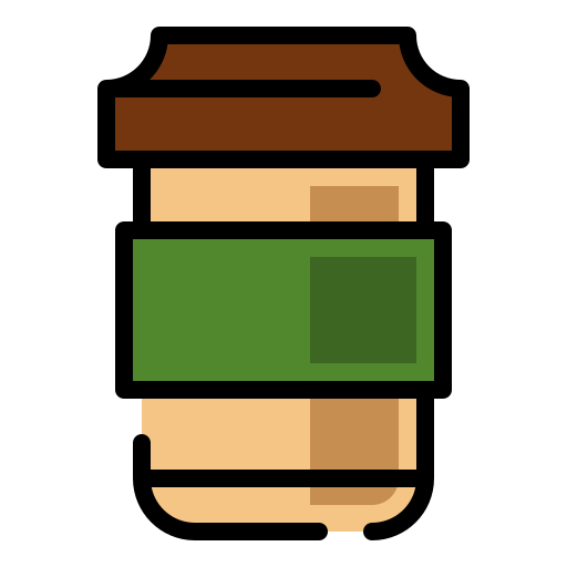 kawiarnia Generic color lineal-color ikona