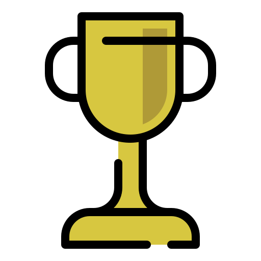 Trophy size Generic color lineal-color icon