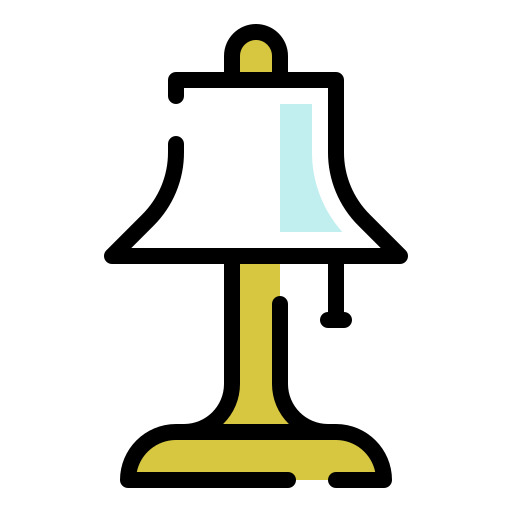 lámpara de mesa Generic color lineal-color icono