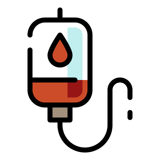 sangre de infusión Generic color lineal-color icono