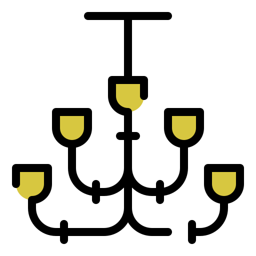 Żyrandol Generic color lineal-color ikona