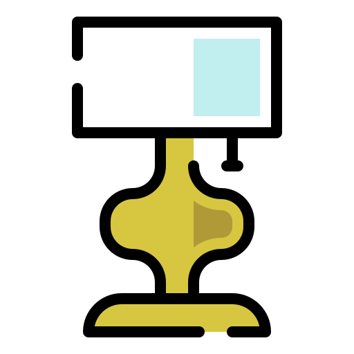 lámpara de mesa Generic color lineal-color icono