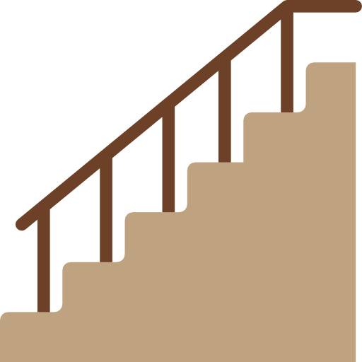 Stairs Basic Miscellany Flat icon