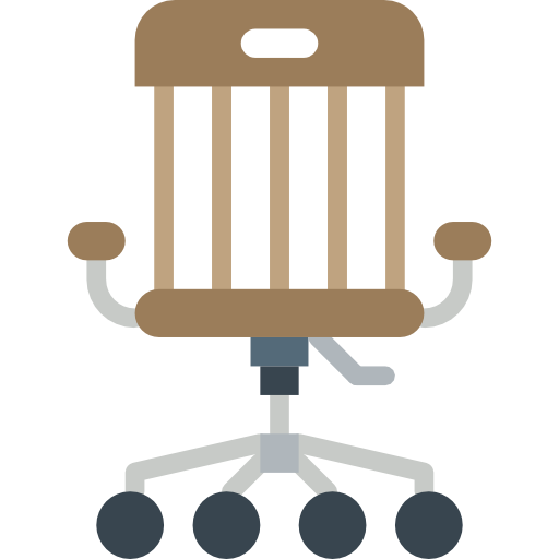 silla de oficina Basic Miscellany Flat icono