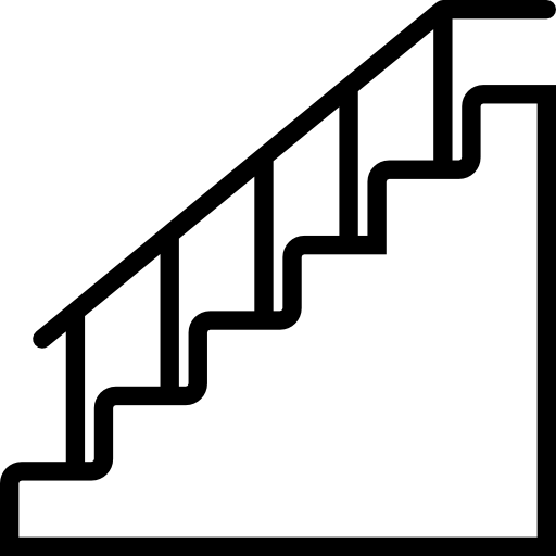 Stairs Basic Miscellany Lineal icon