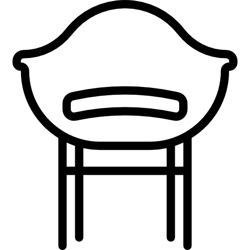 Chair Basic Miscellany Lineal icon