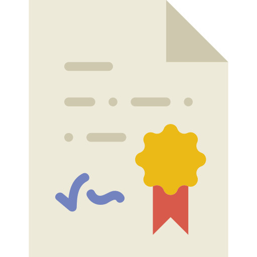 Diploma Basic Miscellany Flat icon