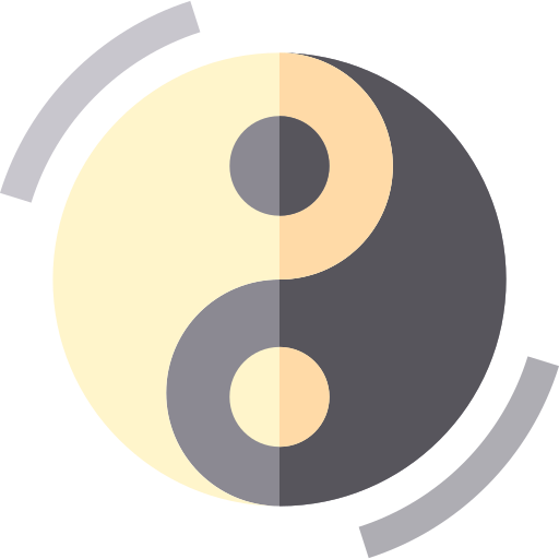 yin-yang Basic Straight Flat icon