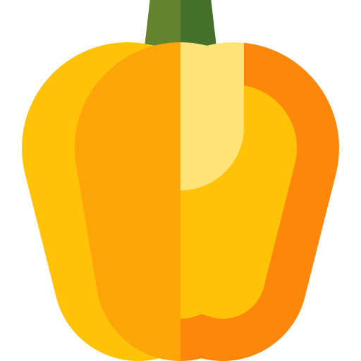 Bell pepper Basic Straight Flat icon