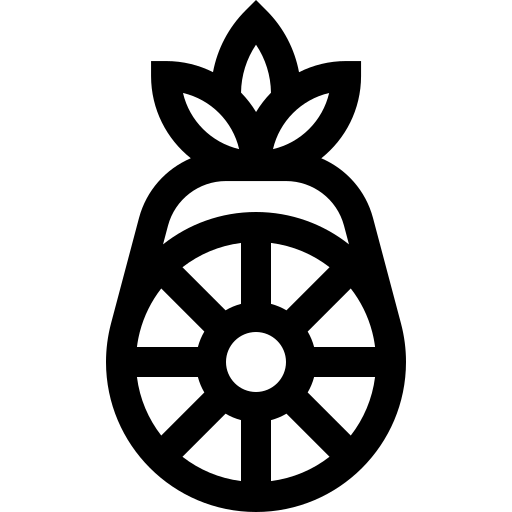 ananas Basic Straight Lineal icona