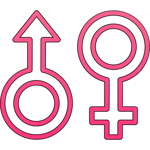 maschio e femmina Generic gradient lineal-color icona