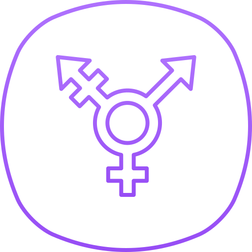 transgénero Generic gradient outline icono