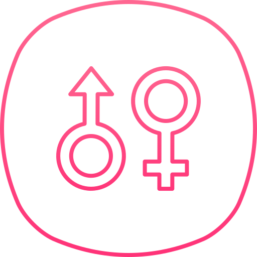 mannelijk en vrouwelijk Generic gradient outline icoon