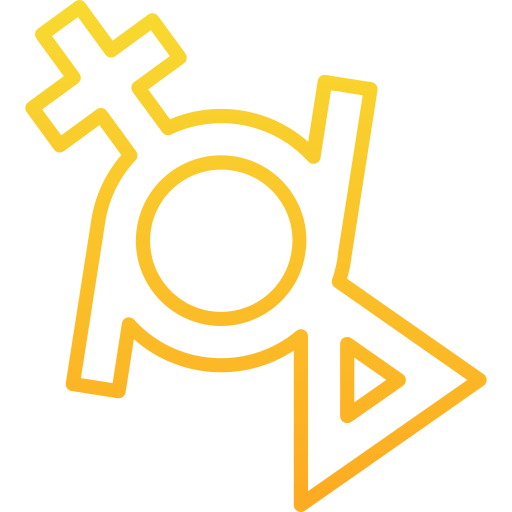 성별 유동적 Generic gradient outline icon