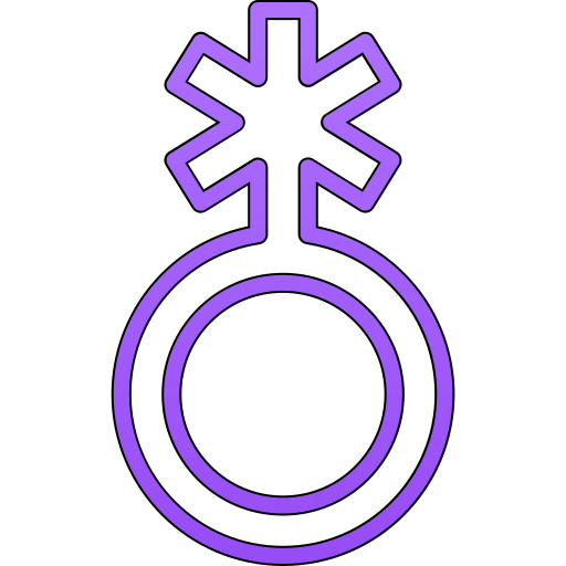 genderqueer Generic gradient lineal-color ikona