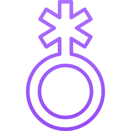 genderqueer Generic gradient outline ikona