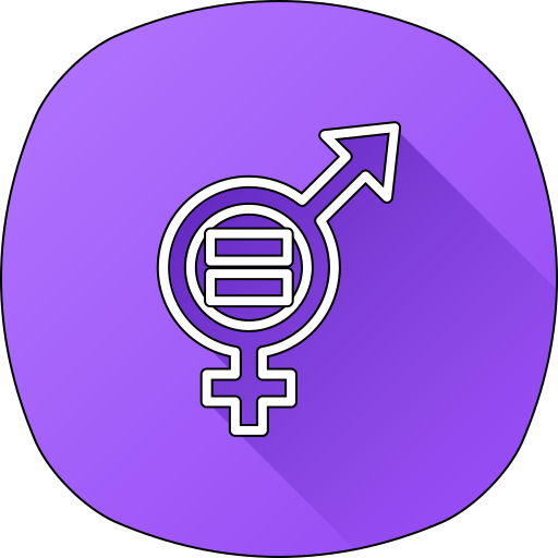 Gender equality Generic gradient fill icon