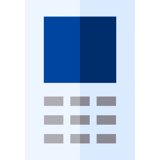 핸드폰 Basic Straight Flat icon