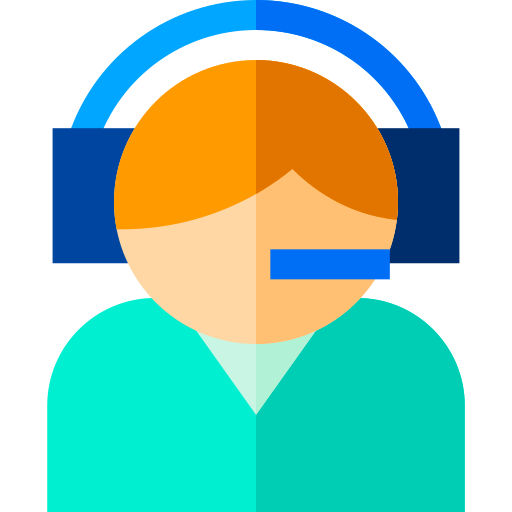 Customer service Basic Straight Flat icon