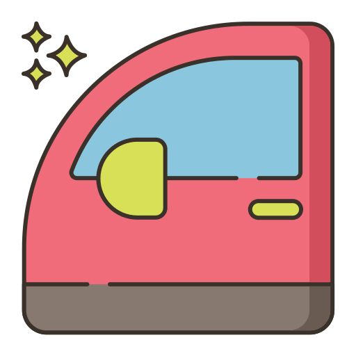 車のドア Flaticons Lineal Color icon