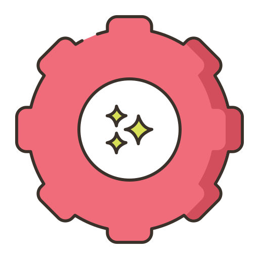 Cogwheel Flaticons Lineal Color icon