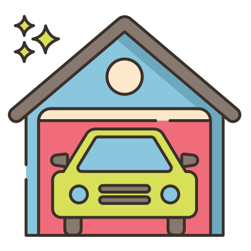 Garage Flaticons Lineal Color icon