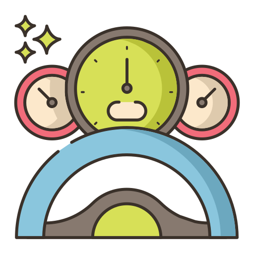snelheidsmeter Flaticons Lineal Color icoon