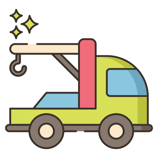 Tow truck Flaticons Lineal Color icon